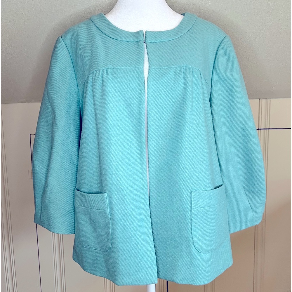 Vintage Anthropologie Lined Wool Car Coat